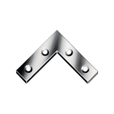 Vormann Support d'angle 75x75 mm Bleu galvanisé - Support d'angle - Publicité Vormann Support d'angle 75x75 mm Bleu galvanisé - Support d'angle - Publicité