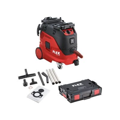 Flex Aspirateur de sécurité VCE 33 M AC + sacs filtrants non tissés avec nettoyage automatique, 30 l, classe M (471194) - Publicité Flex Aspirateur de sécurité VCE 33 M AC + sacs filtrants non tissés avec nettoyage automatique, 30 l, classe M (471194) - Publicité