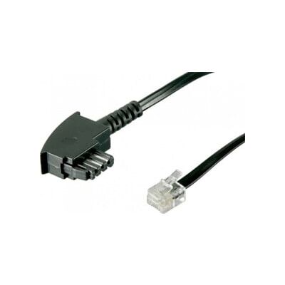 Goobay Câble de connexion TAE-F 6 m, noir, mâle/mâle 50948 (50948) - Publicité Goobay Câble de connexion TAE-F 6 m, noir, mâle/mâle 50948 (50948) - Publicité
