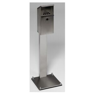 VAR Cendrier mural WH 41 en acier inoxydable avec pied 3,7 l (1208) - Publicité VAR Cendrier mural WH 41 en acier inoxydable avec pied 3,7 l (1208) - Publicité