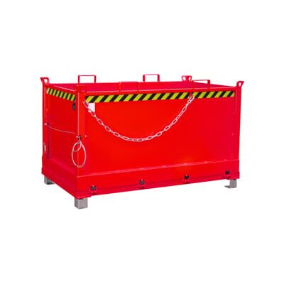 Bauer Conteneur de stockage FB 1500 - Rouge feu - Publicité Bauer Conteneur de stockage FB 1500 - Rouge feu - Publicité