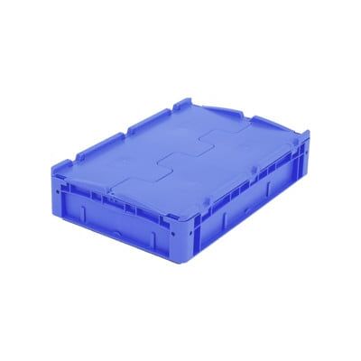 Bito Euro container empilable XL avec couvercle XLD64121D L600xW400xH138 mm, bleu (14300) - Publicité Bito Euro container empilable XL avec couvercle XLD64121D L600xW400xH138 mm, bleu (14300) - Publicité