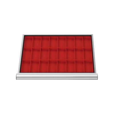 Compartimentage de tiroir STIER, bacs pour petites pièces, BLH 100 mm, dimensions intérieures 600x450 mm, 24 KTK 75x150 mm (904002) - Publicité Compartimentage de tiroir STIER, bacs pour petites pièces, BLH 100 mm, dimensions intérieures 600x450 mm, 24 KTK 75x150 mm (904002) - Publicité