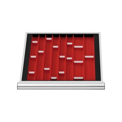 Compartimentage de tiroirs STIER, plaques de cuvettes, BLH 28 mm, dimensions intérieures 500x450 mm, 3 plaques de 2 cuvettes (903867) - Publicité Compartimentage de tiroirs STIER, plaques de cuvettes, BLH 28 mm, dimensions intérieures 500x450 mm, 3 plaques de 2 cuvettes (903867) - Publicité