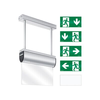 ESYLUX SLCEL LED - Lumière de signalisation LED de secours - Lumière de sortie de secours - Publicité ESYLUX SLCEL LED - Lumière de signalisation LED de secours - Lumière de sortie de secours - Publicité