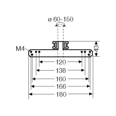 Hensel Fixation de mât pour fixation extérieure DK MB 3 (62000277) - Publicité Hensel Fixation de mât pour fixation extérieure DK MB 3 (62000277) - Publicité