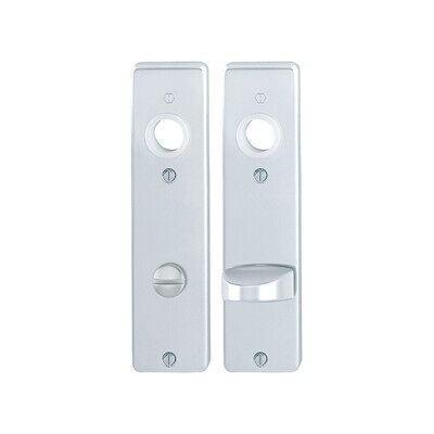 Paire de plaques courtes en aluminium HOPPE - 78 mm - Pour portes WC/Salle de bain - Publicité Paire de plaques courtes en aluminium HOPPE - 78 mm - Pour portes WC/Salle de bain - Publicité