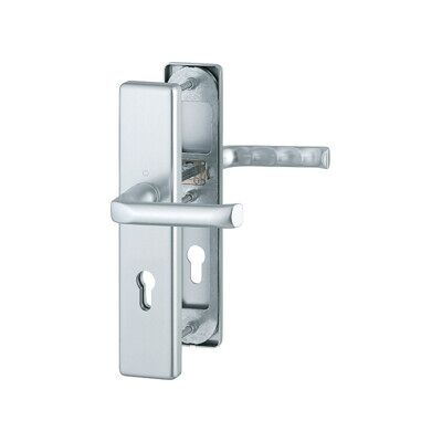 Ensemble Poignées de Porte en Aluminium Hoppe London - Extérieur/Intérieur, 72mm, Trou pour Cylindre - Publicité Ensemble Poignées de Porte en Aluminium Hoppe London - Extérieur/Intérieur, 72mm, Trou pour Cylindre - Publicité