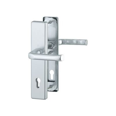 Ensemble de poignées de porte et fenêtre en aluminium Hoppe London - Accessoires de sécurité - Publicité Ensemble de poignées de porte et fenêtre en aluminium Hoppe London - Accessoires de sécurité - Publicité