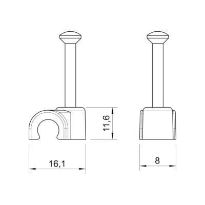 OBO Bettermann Clip d'isolation Iso-Nagel 9,0 mm 2009 45 LGR SP (2227797) - Publicité OBO Bettermann Clip d'isolation Iso-Nagel 9,0 mm 2009 45 LGR SP (2227797) - Publicité