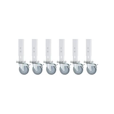 Rau Ensemble de roulettes pour table de travail Tom, 6 roulettes pivotantes avec frein (09-RS125MPHV-6LF) - Publicité Rau Ensemble de roulettes pour table de travail Tom, 6 roulettes pivotantes avec frein (09-RS125MPHV-6LF) - Publicité