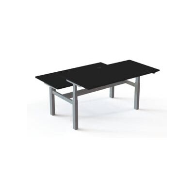 STIER Bureau d'équipe 501-88 électrique hauteur réglable 65-125 cm 160 × 80 cm surface mélaminée noire (907776) - Publicité STIER Bureau d'équipe 501-88 électrique hauteur réglable 65-125 cm 160 × 80 cm surface mélaminée noire (907776) - Publicité