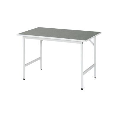 RAU Table de travail réglable - 1250x800mm, Gris, hauteur 800-850mm - Publicité RAU Table de travail réglable - 1250x800mm, Gris, hauteur 800-850mm - Publicité