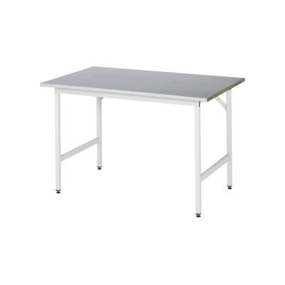 Table de travail réglable RAU - 800-850mm, 1250x800mm, Acier, Gris clair - Publicité Table de travail réglable RAU - 800-850mm, 1250x800mm, Acier, Gris clair - Publicité