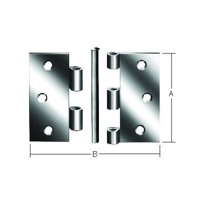 Charnières Vormann solides 75x75mm - Hinges - Publicité Charnières Vormann solides 75x75mm - Hinges - Publicité