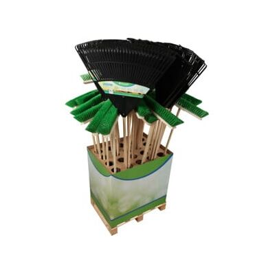 floraworld Balai à feuilles et gazon, balai de jardin et de rue Display FW (014698) - Publicité floraworld Balai à feuilles et gazon, balai de jardin et de rue Display FW (014698) - Publicité