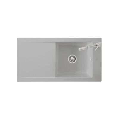 V&B; Évier Timeline 60 cm garniture vidage, égouttoir, blanc brillant CeramicPlus ; Villeroy & Boch (679000RW) - Publicité V&B; Évier Timeline 60 cm garniture vidage, égouttoir, blanc brillant CeramicPlus ; Villeroy & Boch (679000RW) - Publicité