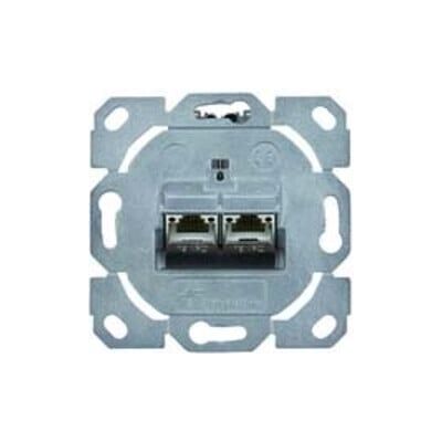 Prise réseau Telegärtner - 6A, Argent, T568B, 2 Modules - Publicité Prise réseau Telegärtner - 6A, Argent, T568B, 2 Modules - Publicité