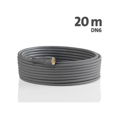 Tuyau haute pression Kränzle en treillis d'acier 20 m NW 6 210 bar 1SN Version alimentaire gris/bleu (434163) - Publicité Tuyau haute pression Kränzle en treillis d'acier 20 m NW 6 210 bar 1SN Version alimentaire gris/bleu (434163) - Publicité