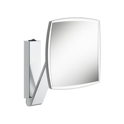 Keuco Miroir cosmétique éclairé iLook_move 200x200mm, pivotant, basculant, non grossissant (17613059004) - Publicité Keuco Miroir cosmétique éclairé iLook_move 200x200mm, pivotant, basculant, non grossissant (17613059004) - Publicité