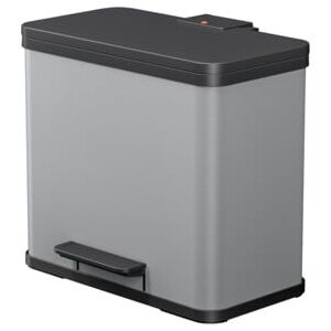 Hailo Öko trio Plus L, Poubelle à pédale, 3x9 ltr, argent (6332200) - Publicité Hailo Öko trio Plus L, Poubelle à pédale, 3x9 ltr, argent (6332200) - Publicité