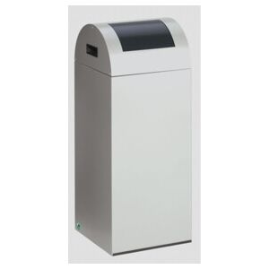 VAR Bac à recyclage en acier - 60L, Argent, Couvercle automatique, Tri des déchets - Publicité VAR Bac à recyclage en acier - 60L, Argent, Couvercle automatique, Tri des déchets - Publicité