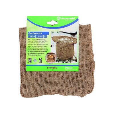Floraworld Sac en jute naturel 40x60 cm - Sac de jardin - Publicité Floraworld Sac en jute naturel 40x60 cm - Sac de jardin - Publicité