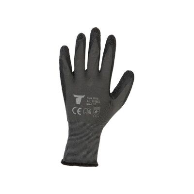 Gants de montage Flex Grip STIER avec revêtement en latex naturel, gris/noirs, taille 8, coupe ergonomique, préhension sec et mouillé, gants atelier (902500) - Publicité Gants de montage Flex Grip STIER avec revêtement en latex naturel, gris/noirs, taille 8, coupe ergonomique, préhension sec et mouillé, gants atelier (902500) - Publicité