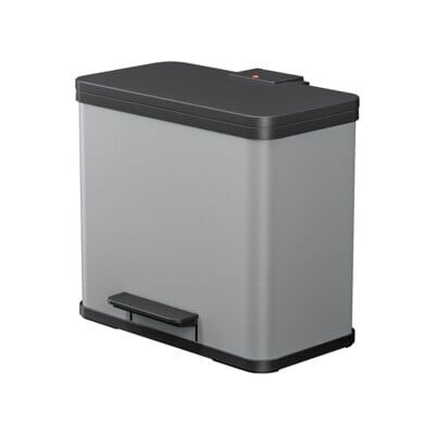 Hailo Öko trio Plus L, Poubelle à pédale, 3x9 ltr, argent (6332200) - Publicité Hailo Öko trio Plus L, Poubelle à pédale, 3x9 ltr, argent (6332200) - Publicité