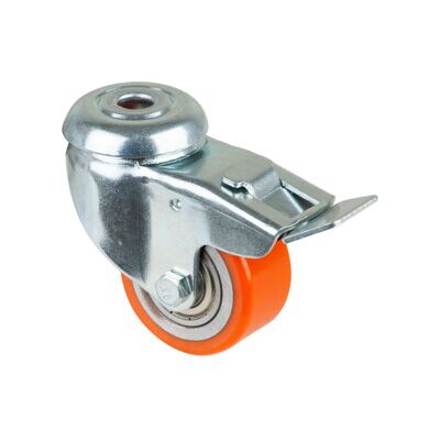Roulette pivotante BS A621.C10 - Polyuréthane 50mm - Publicité Roulette pivotante BS A621.C10 - Polyuréthane 50mm - Publicité