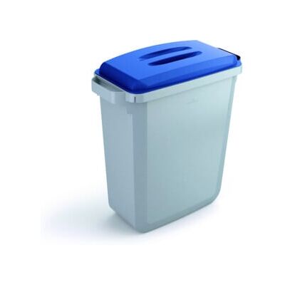 Durable Durabin 60 Poubelle - 60L, Gris, Bleu - Publicité Durable Durabin 60 Poubelle - 60L, Gris, Bleu - Publicité