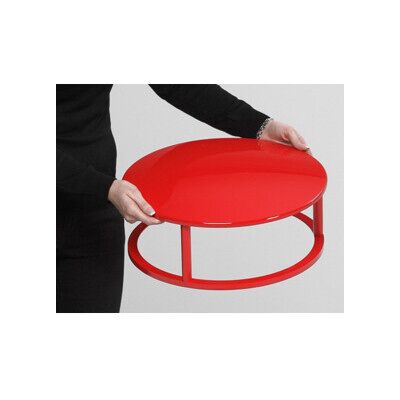 VAR Couvercle en plastique rouge signalisation pour cendrier sur pied en plastique (2006) - Publicité VAR Couvercle en plastique rouge signalisation pour cendrier sur pied en plastique (2006) - Publicité