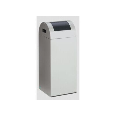 VAR Bac à recyclage en acier - 60L, Argent, Couvercle automatique, Tri des déchets - Publicité VAR Bac à recyclage en acier - 60L, Argent, Couvercle automatique, Tri des déchets - Publicité