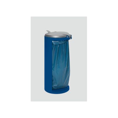 VAR - Tôle 120L - Front couvert - Bleu - Poubelle extérieure - Publicité VAR - Tôle 120L - Front couvert - Bleu - Poubelle extérieure - Publicité