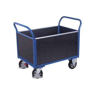VARIOfit Chariot quatre parois avec plateau contreplaqué 1.195 × 750 mm (sw-800.299) - Publicité VARIOfit Chariot quatre parois avec plateau contreplaqué 1.195 × 750 mm (sw-800.299) - Publicité