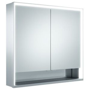 Armoire à Miroir Royal Lumos Argent - 2 Étagères, Contrôle Tactile - Publicité Armoire à Miroir Royal Lumos Argent - 2 Étagères, Contrôle Tactile - Publicité