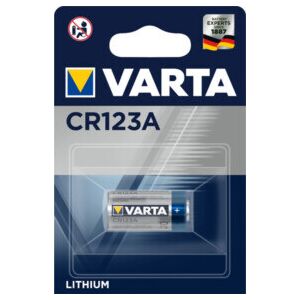 Pile Pile Professional Lithium 3 V CR123A 1480 mAh CR17345 6205 1 un. / Blister ; Varta (06205 301 401) - Publicité Pile Pile Professional Lithium 3 V CR123A 1480 mAh CR17345 6205 1 un. / Blister ; Varta (06205 301 401) - Publicité