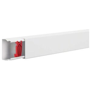 Hager LFS400600 - Goulotte en acier 2m Blanc - Publicité Hager LFS400600 - Goulotte en acier 2m Blanc - Publicité