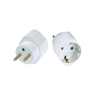 Bachmann 921.005 - Adaptateur de voyage Type E 3P Blanc - Publicité Bachmann 921.005 - Adaptateur de voyage Type E 3P Blanc - Publicité