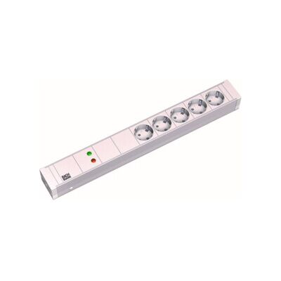 Bachmann 333.002 Multiprise rack 19'' - 5 prises, 1,5U, Blanc - Publicité Bachmann 333.002 Multiprise rack 19'' - 5 prises, 1,5U, Blanc - Publicité