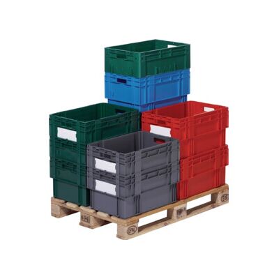 Bacs gerbables-emboîtables PP bleu L600xl400xH210mm LA-KA-PE (DTK600/ 210-0 BLAU) - Publicité Bacs gerbables-emboîtables PP bleu L600xl400xH210mm LA-KA-PE (DTK600/ 210-0 BLAU) - Publicité