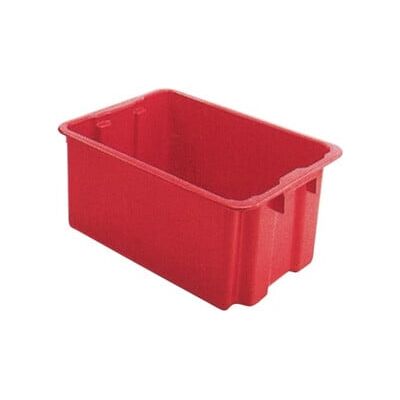 Bacs gerbables-emboîtables PP rouge L650xl450xH280mm LA-KA-PE (LB65/45 ROT) - Publicité Bacs gerbables-emboîtables PP rouge L650xl450xH280mm LA-KA-PE (LB65/45 ROT) - Publicité