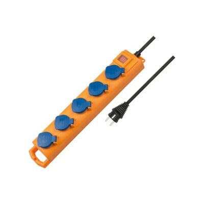 Bloc multiprise Super-Solid SL 554 DE IP54 5 prises jaune/bleu 2m H07RN-F3G1,5 avec interrupteur ; Brennenstuhl (1159900205) - Publicité Bloc multiprise Super-Solid SL 554 DE IP54 5 prises jaune/bleu 2m H07RN-F3G1,5 avec interrupteur ; Brennenstuhl (1159900205) - Publicité