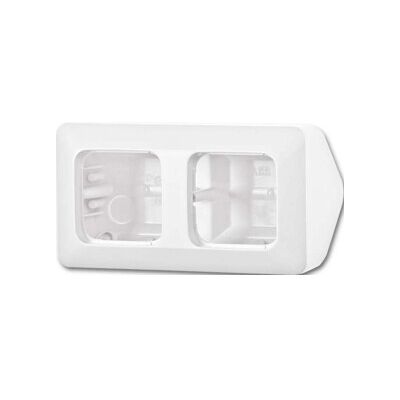 Boîtier Busch-Jaeger encastré 2 modules plastique blanc brillant - Boîtier - Publicité Boîtier Busch-Jaeger encastré 2 modules plastique blanc brillant - Boîtier - Publicité