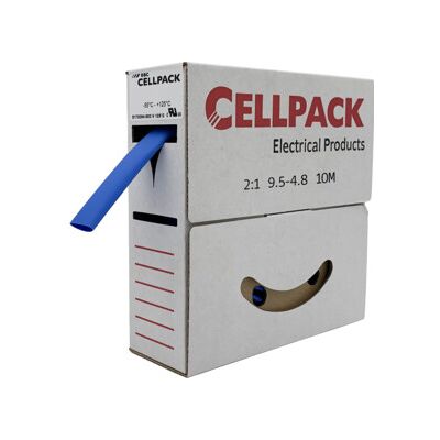 Cellpack Gaine thermorétractable en boîte déroulante 10 m avec valve 9,5-4,8/bleu/10 m ; BBC Cellpack (127068) - Publicité Cellpack Gaine thermorétractable en boîte déroulante 10 m avec valve 9,5-4,8/bleu/10 m ; BBC Cellpack (127068) - Publicité