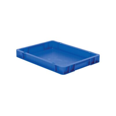 Conteneur de transport gerbable L400xl300xH50mm rouge PP poignée traversante par ; LA-KA-PE (TK400/50-0 ROT) - Publicité Conteneur de transport gerbable L400xl300xH50mm rouge PP poignée traversante par ; LA-KA-PE (TK400/50-0 ROT) - Publicité