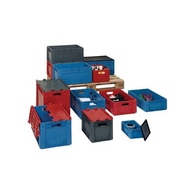 Conteneur de transport gerbable L600xl400xH145mm rouge PP charge lourde parois l ; LA-KA-PE (VTK600/145-0 ROT) - Publicité Conteneur de transport gerbable L600xl400xH145mm rouge PP charge lourde parois l ; LA-KA-PE (VTK600/145-0 ROT) - Publicité