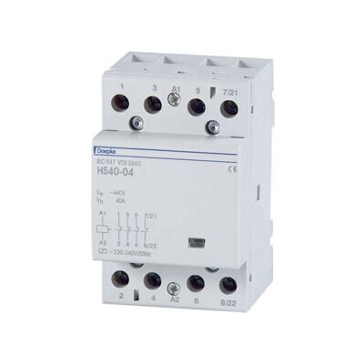 Doepke Contacteur HS63-40 - 63A 230V/AC, 4 Contacts - Industriel - Publicité Doepke Contacteur HS63-40 - 63A 230V/AC, 4 Contacts - Industriel - Publicité