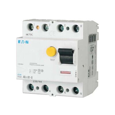 Eaton PFIM-40/4/003-G/F Disjoncteur différentiel - 4P 40A 0,03A 230V - Publicité Eaton PFIM-40/4/003-G/F Disjoncteur différentiel - 4P 40A 0,03A 230V - Publicité