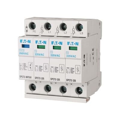 Eaton SPCT2-335-3+NPE Parafoudre 3p - 335V, 20kA - Publicité Eaton SPCT2-335-3+NPE Parafoudre 3p - 335V, 20kA - Publicité